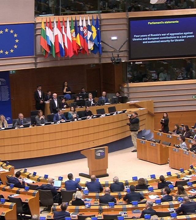 EU-Parlament zum 4. Jahrestag des Angriffs auf die Ukraine