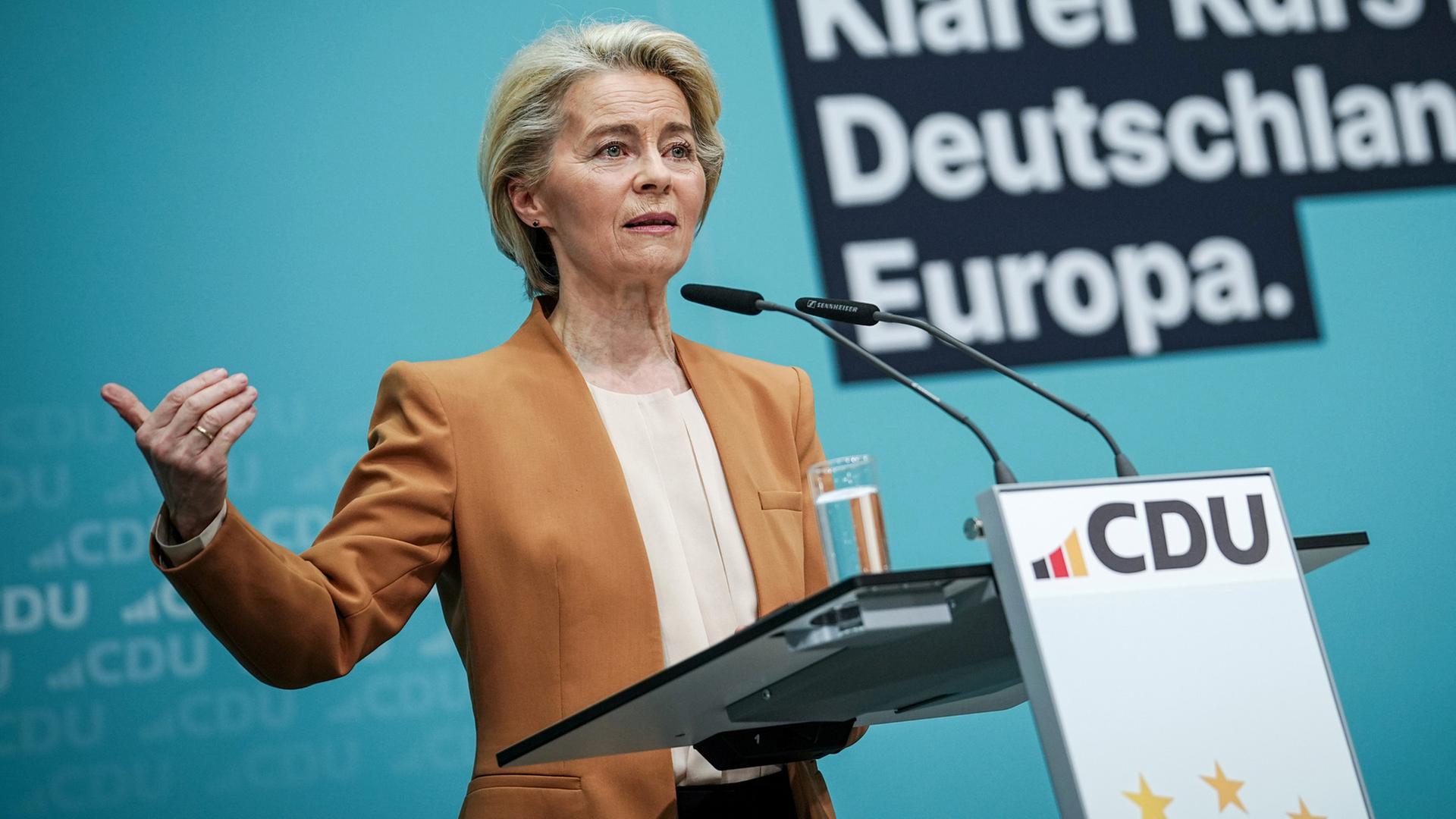 EU-Spitzenkandidatin Ursula von der Leyen (EVP)