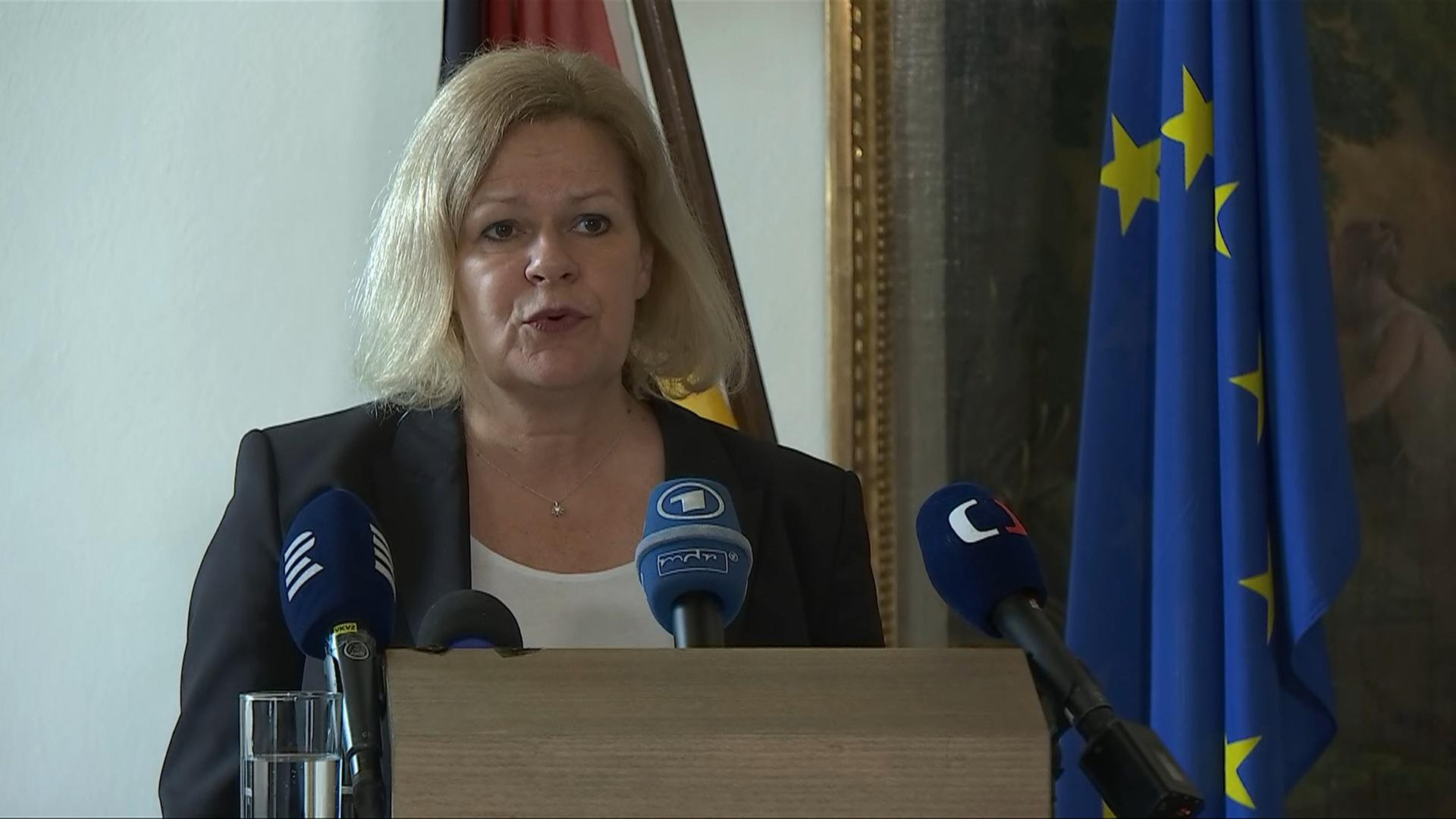 Faeser und Baerbock zu Cyber-Angriff auf SPD