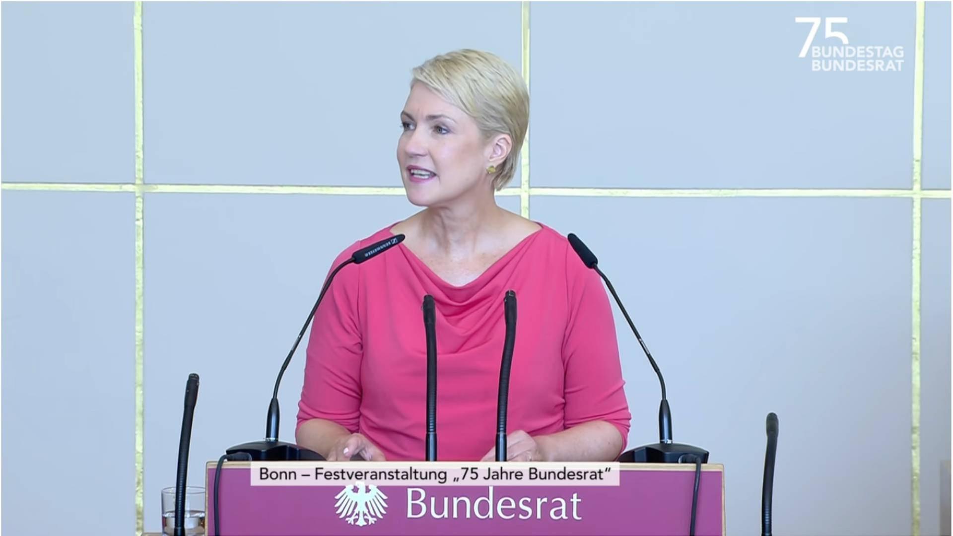 Festansprache Bundesratspräsidentin Schwesig