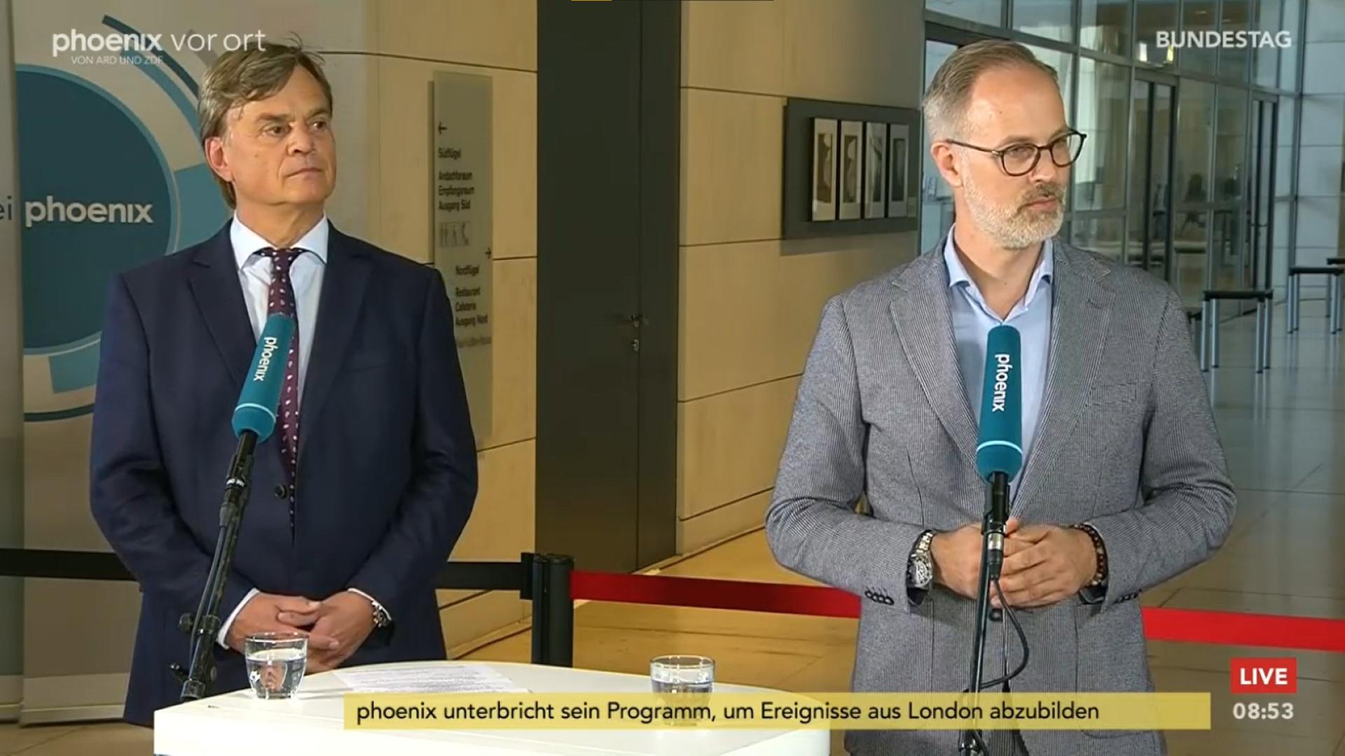 Fiedler und Baumann im Bundestagsgespräch