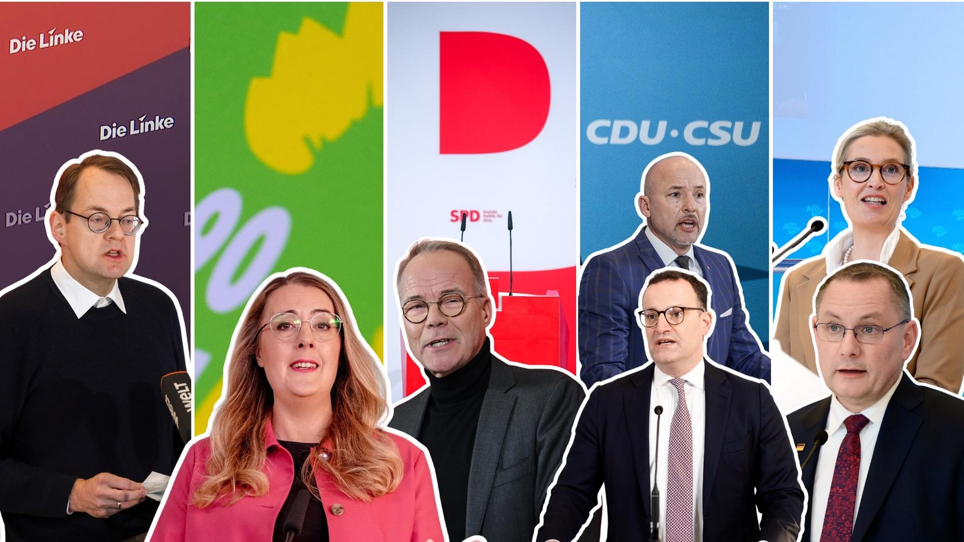 Fraktionssitzungen mit B'90/Grüne, Die Linke, SPD, AfD und CDU/CSU