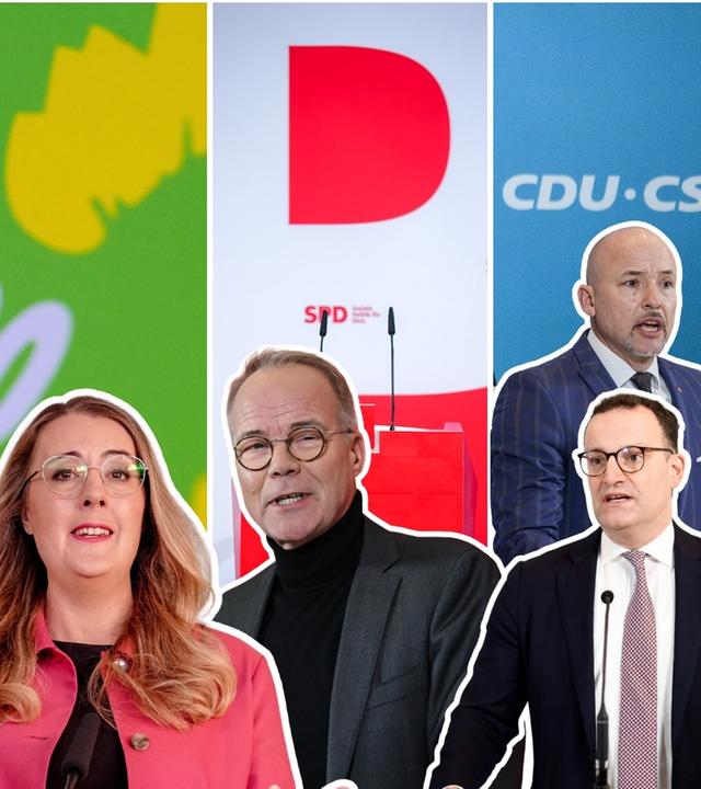 Fraktionssitzungen mit B'90/Grüne, Die Linke, SPD, AfD und CDU/CSU