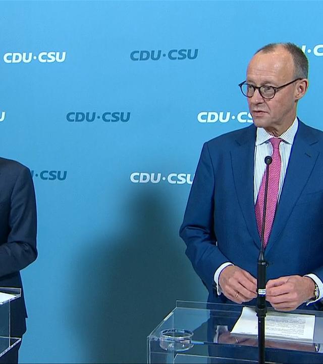 Fraktionsspitzen der Union zu aktuellen Themen