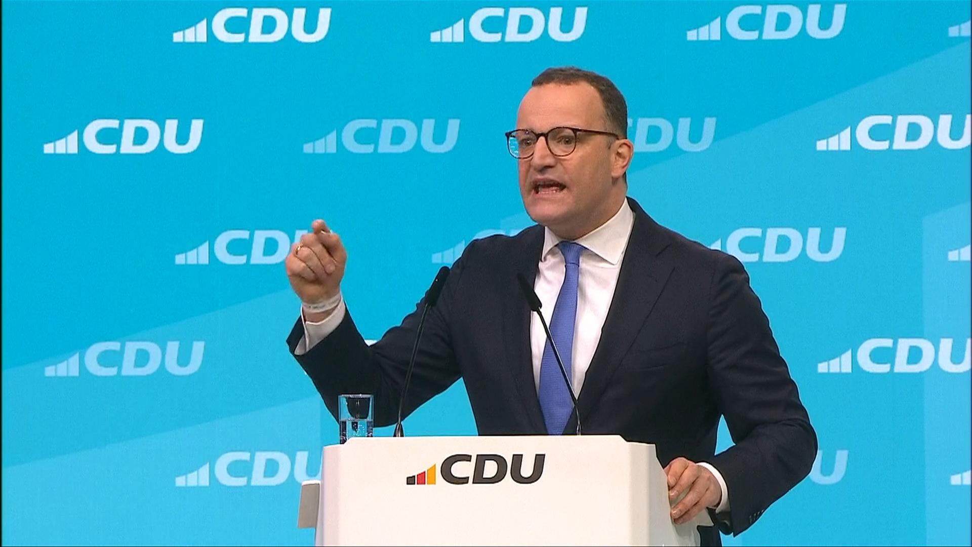 Fraktionsvorsitzender Jens Spahn: Rede auf CDU-Parteitag
