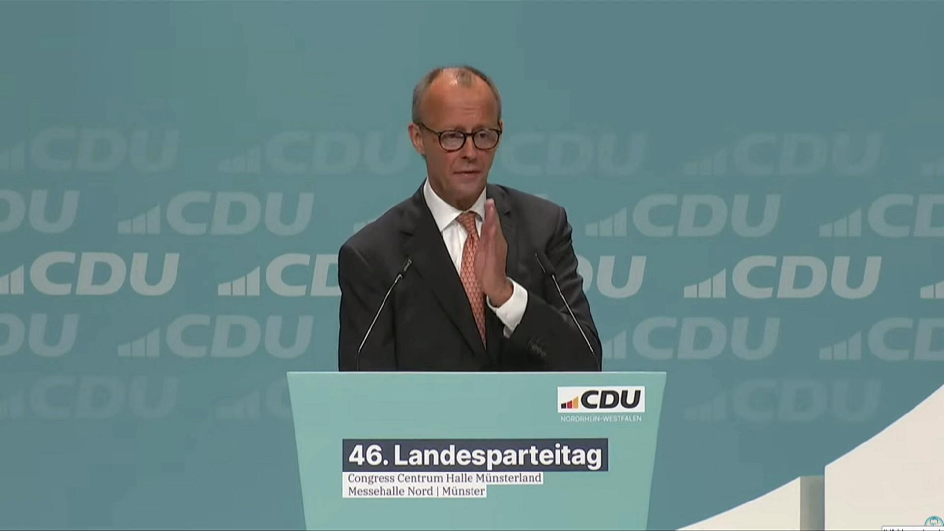 Friedrich Merz auf dem NRW-Parteitag der CDU