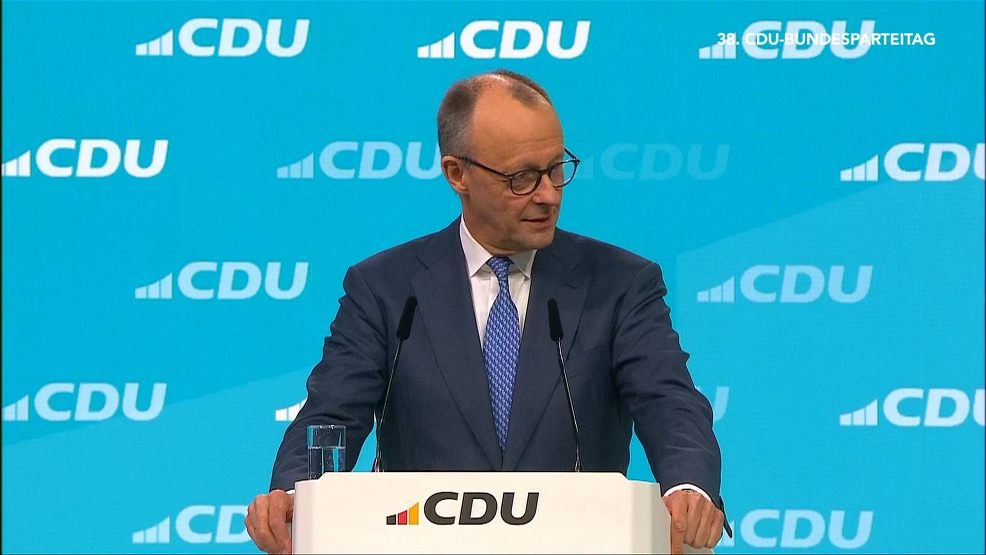 Friedrich Merz eröffnet CDU-Parteitag