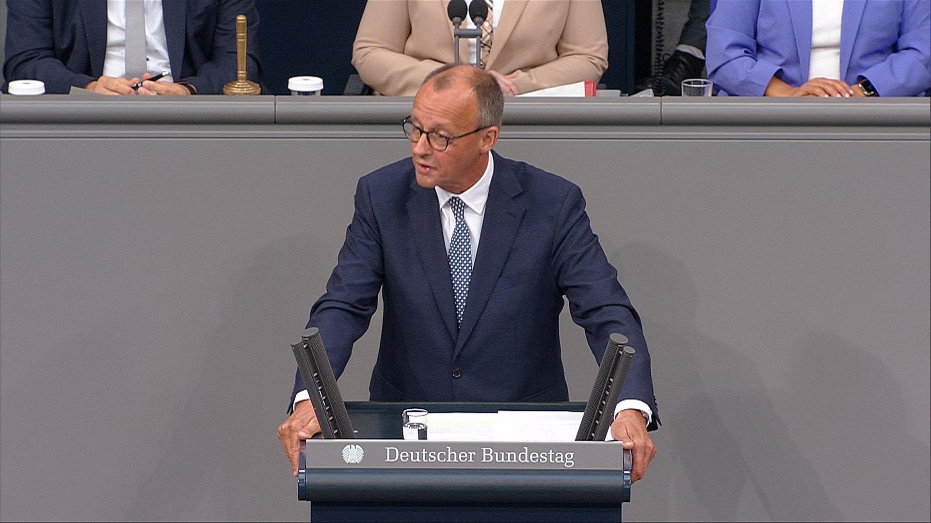 Friedrich Merz in der Generaldebatte