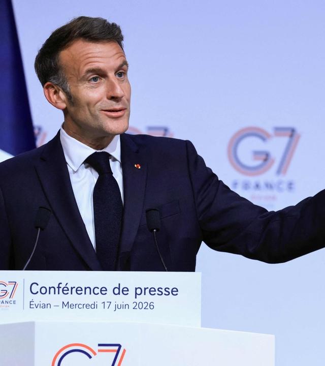 G7: Abschluss-Pressekonferenz mit Macron