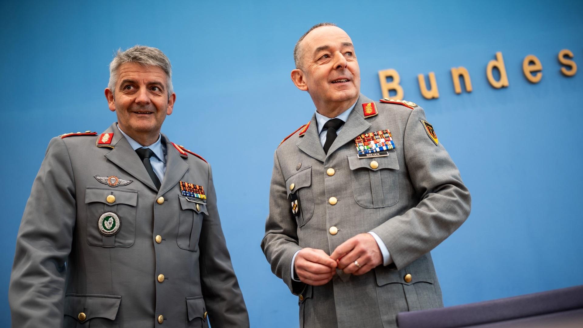 Generalinspekteur zum Manöver "Quadriga"