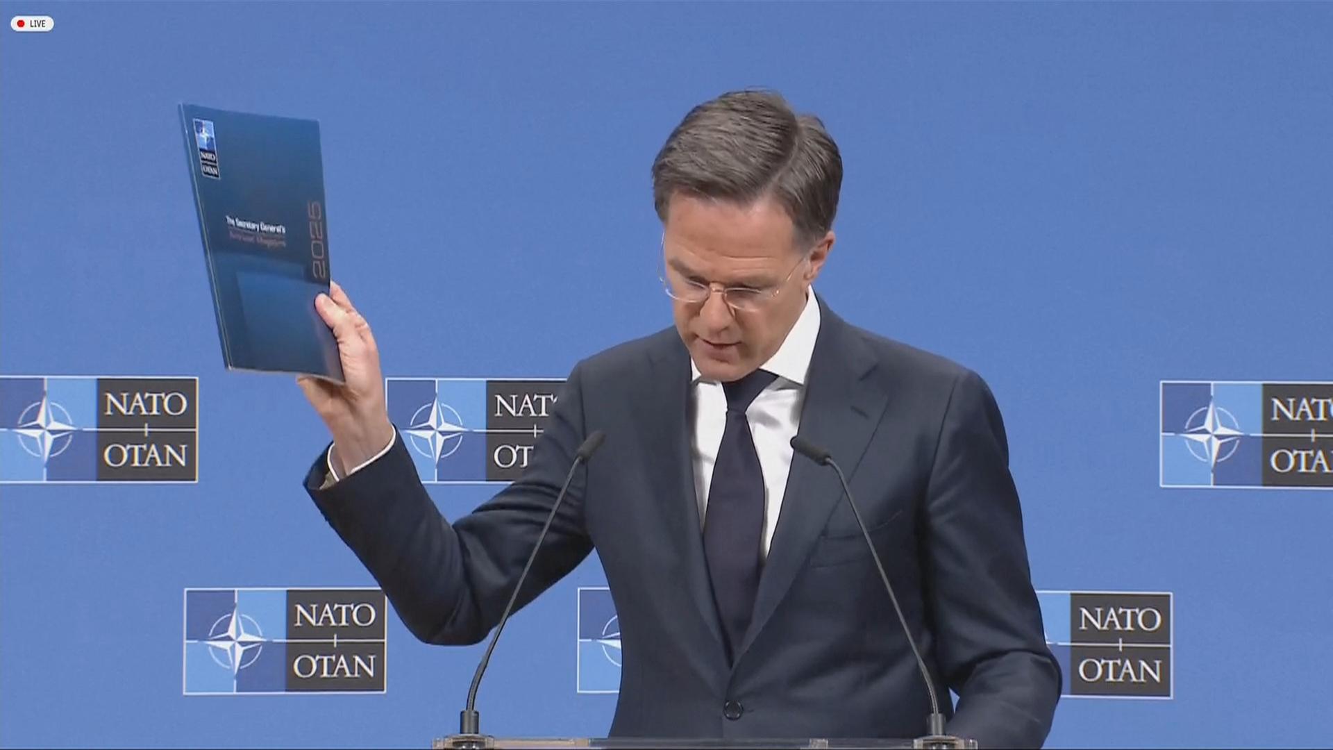 Generalsekretär Mark Rutte stellt NATO-Bericht 2025 vor