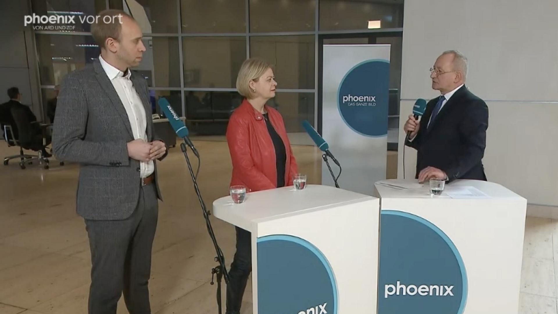 Gesine Lötzsch und Dennis Rohde