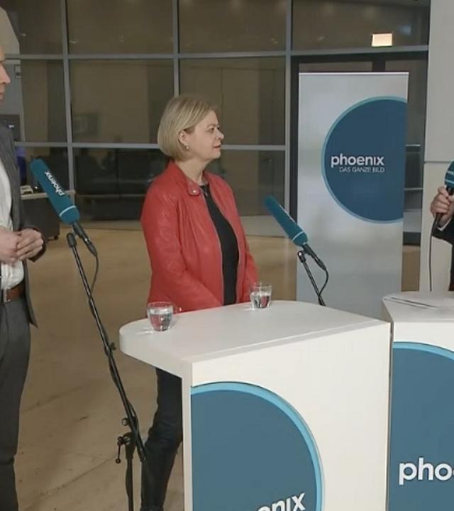 Gesine Lötzsch und Dennis Rohde