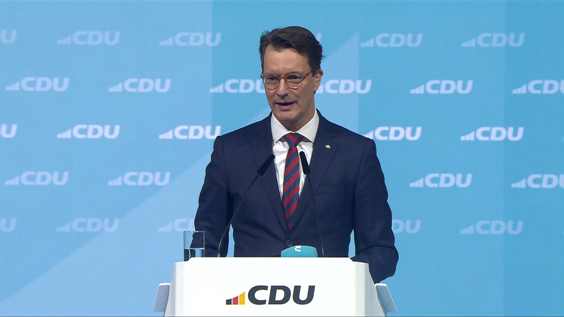 Hendrik Wüst auf dem CDU-Parteitag