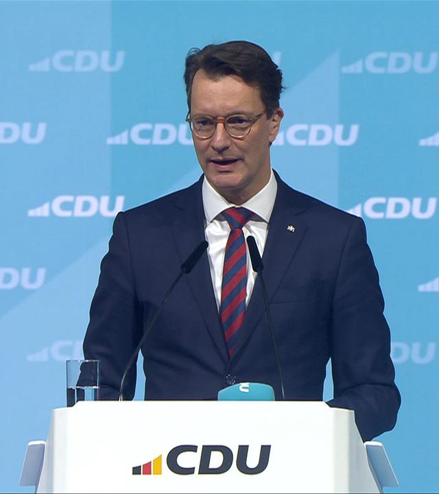 Hendrik Wüst auf dem CDU-Parteitag