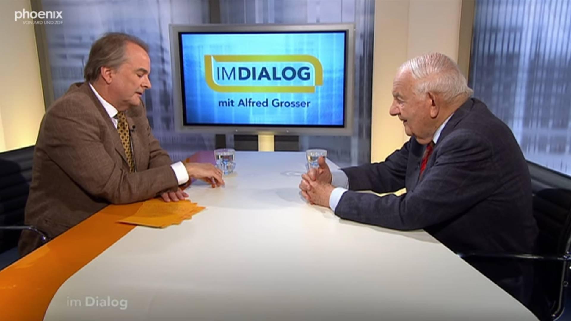 Im Dialog: Alfred Grosser zu Gast bei Alfred Schier
