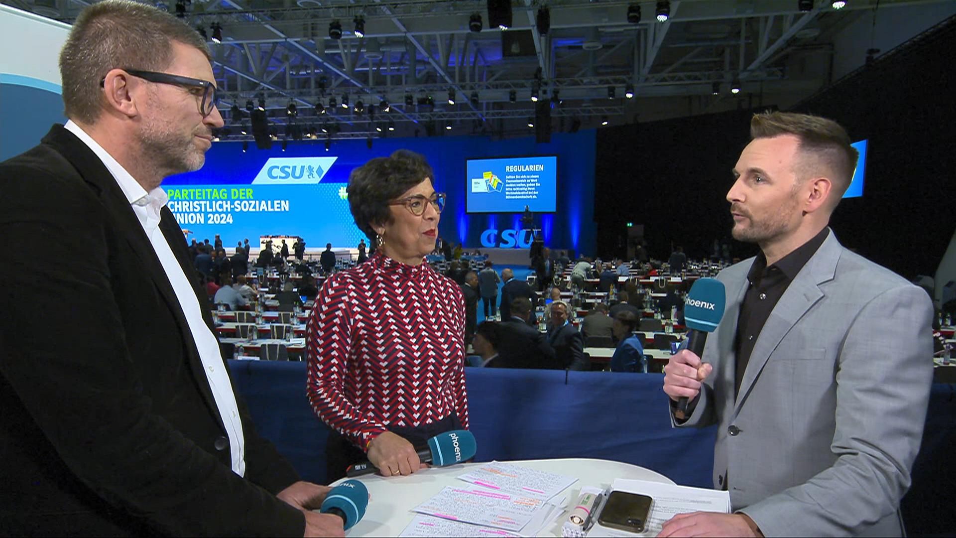 Journalisten Lau und Müller zum CSU-Parteitag (Interview)