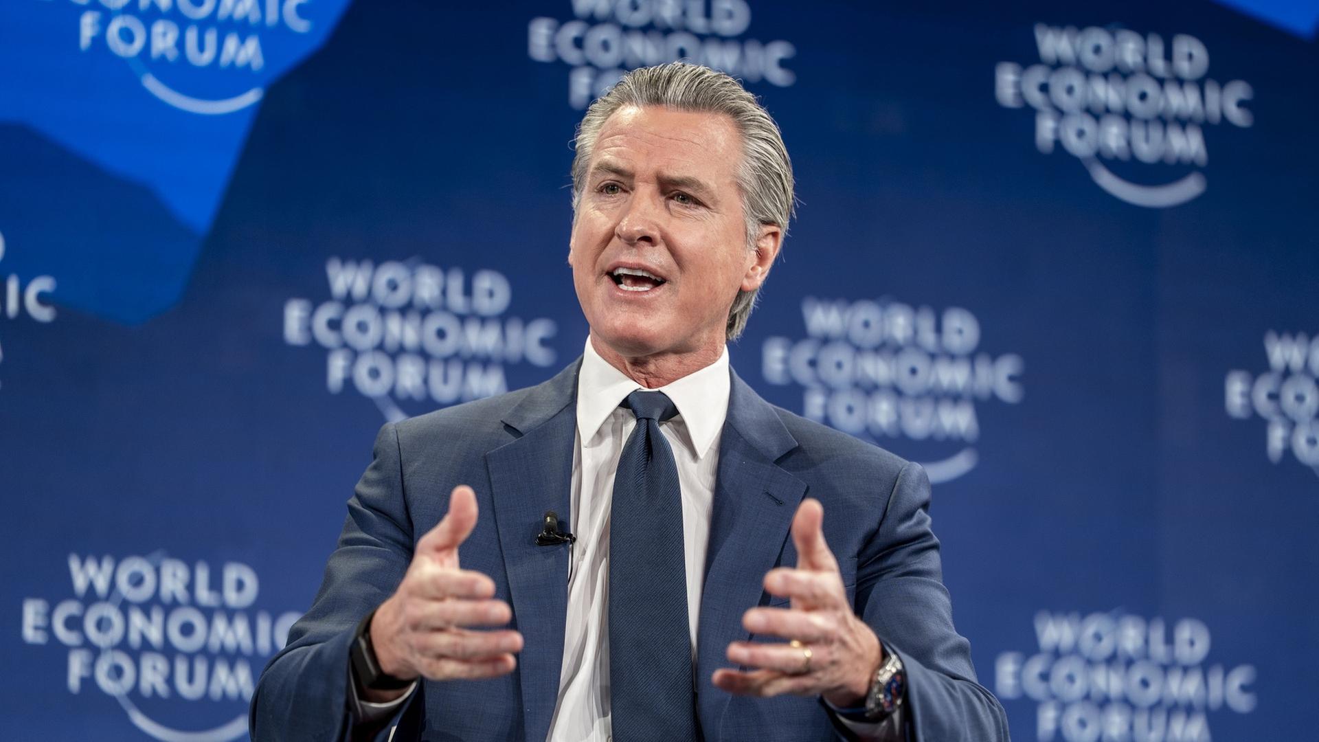 Kaliforniens Gouverneur Newsom in Davos