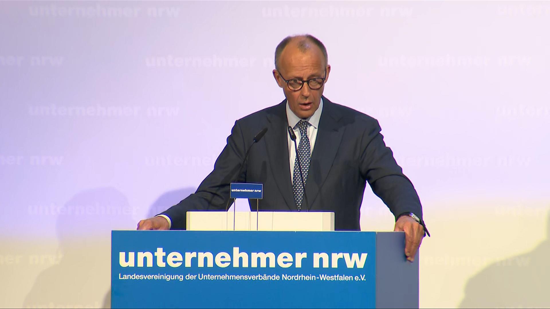 Kanzler Merz: Rede beim Unternehmertag NRW