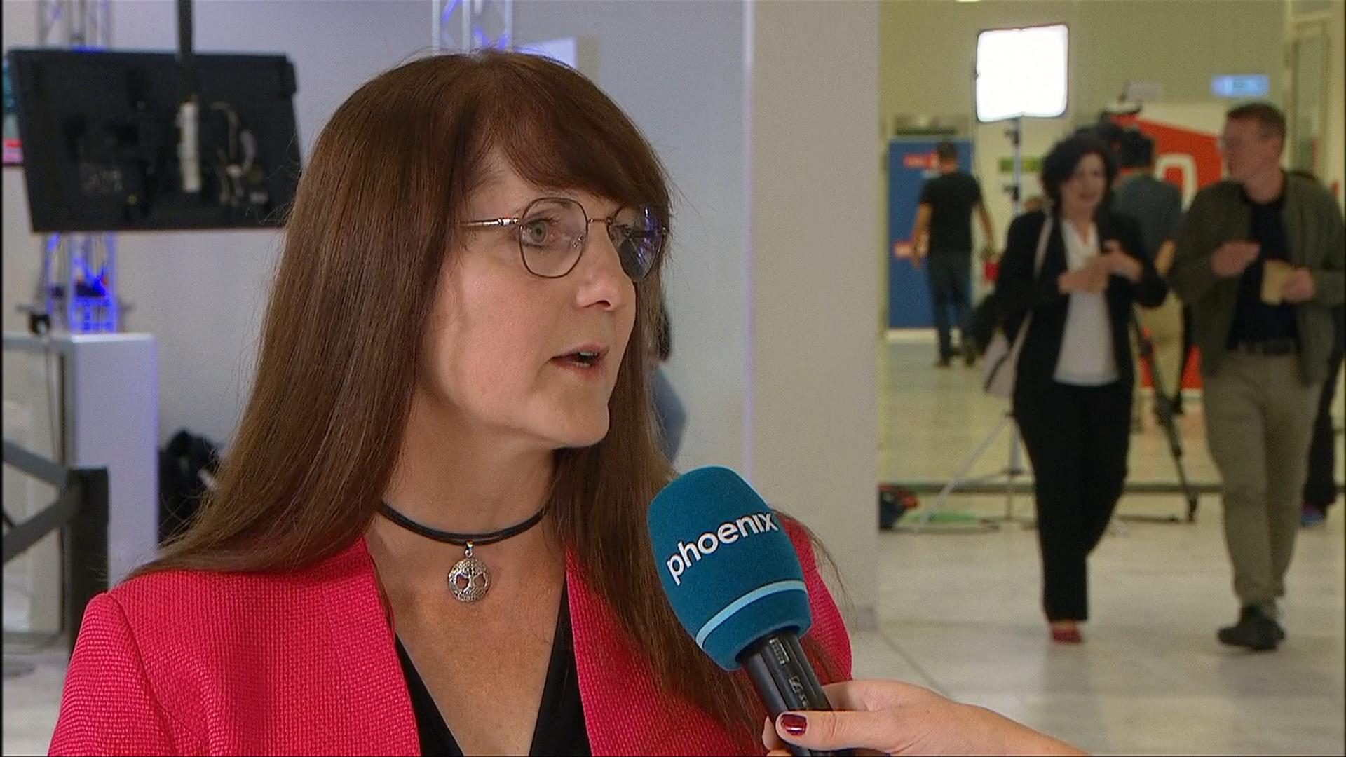 Katrin Lange - SPD am Wahlabend