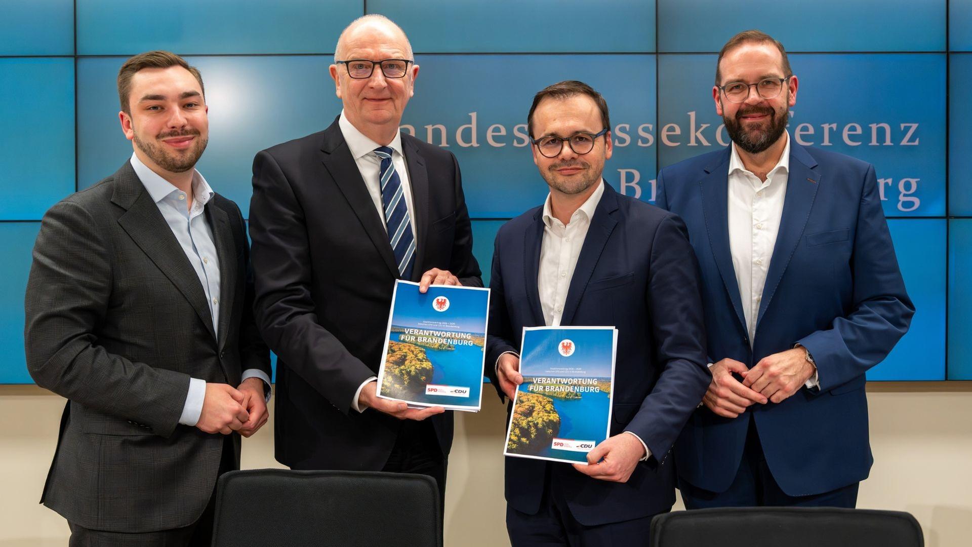 Koalitionsvertrag in Brandenburg steht