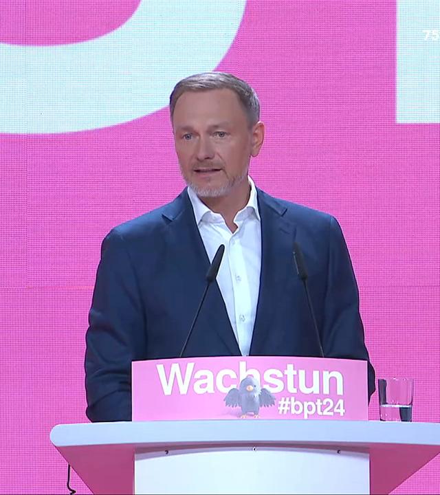 Lindner beim FDP-Parteitag