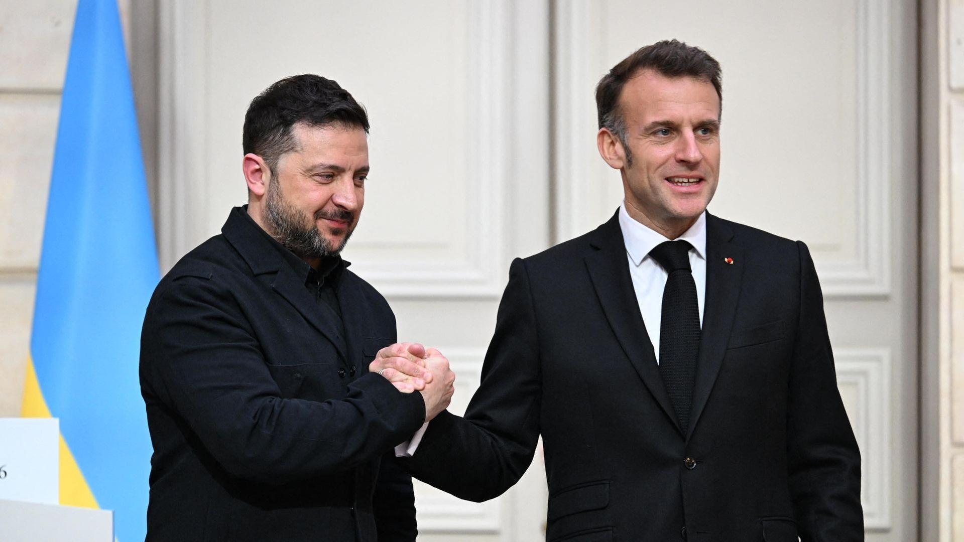 Macron empfängt Selenskyj in Paris