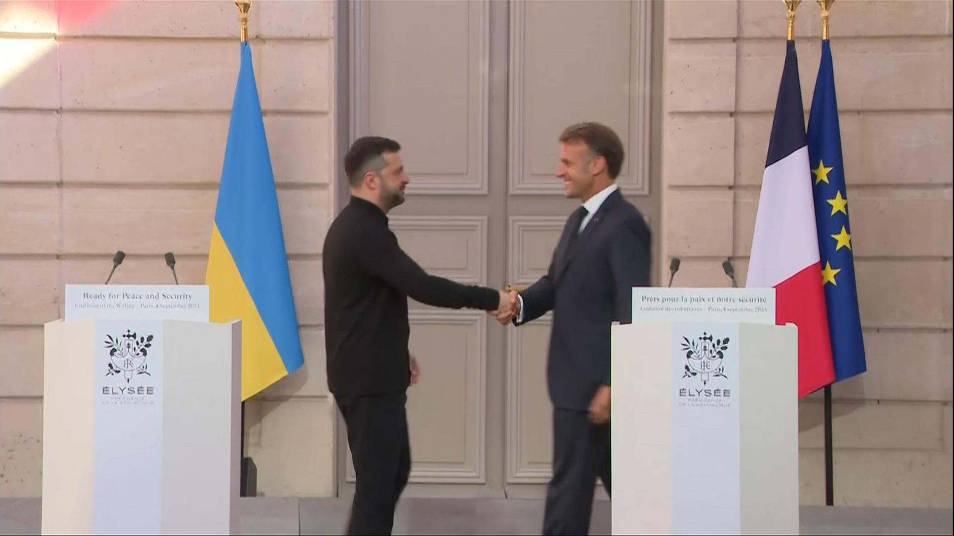 Macron und Selenskyj nach Ukraine-Treffen