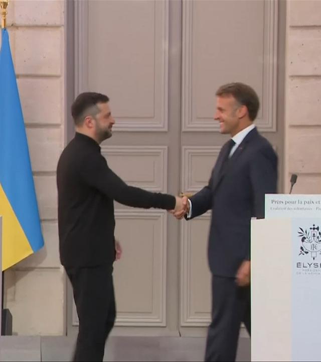 Macron und Selenskyj nach Ukraine-Treffen