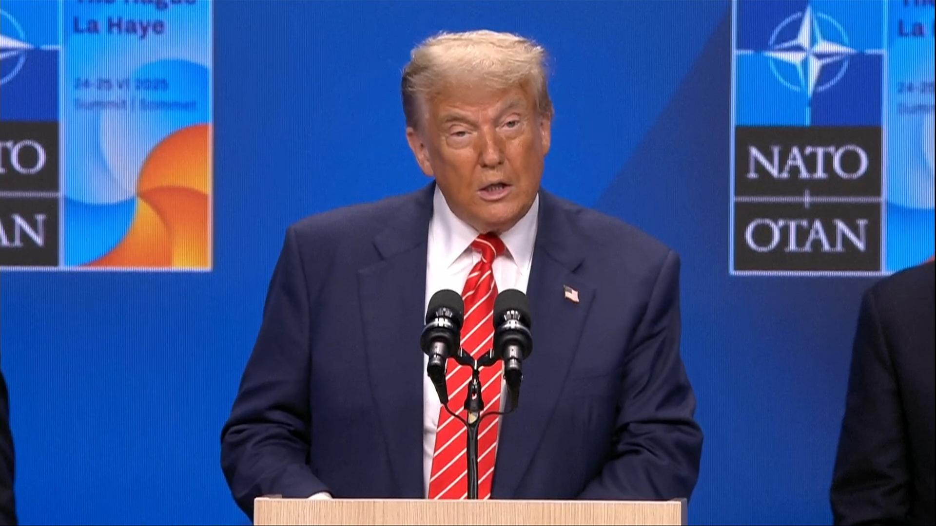 Macron und Trump nach NATO-Gipfel