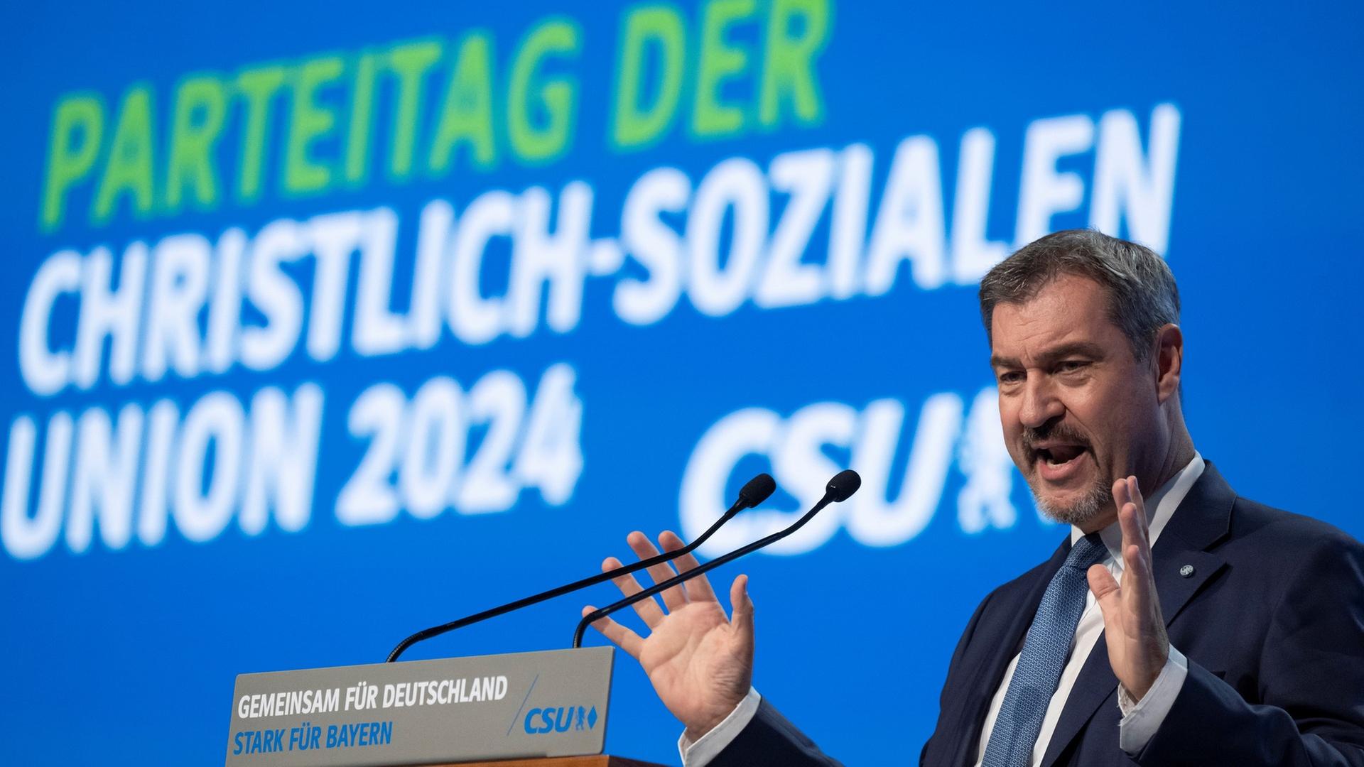 Markus Söder, CSU, komplette Parteitagsrede