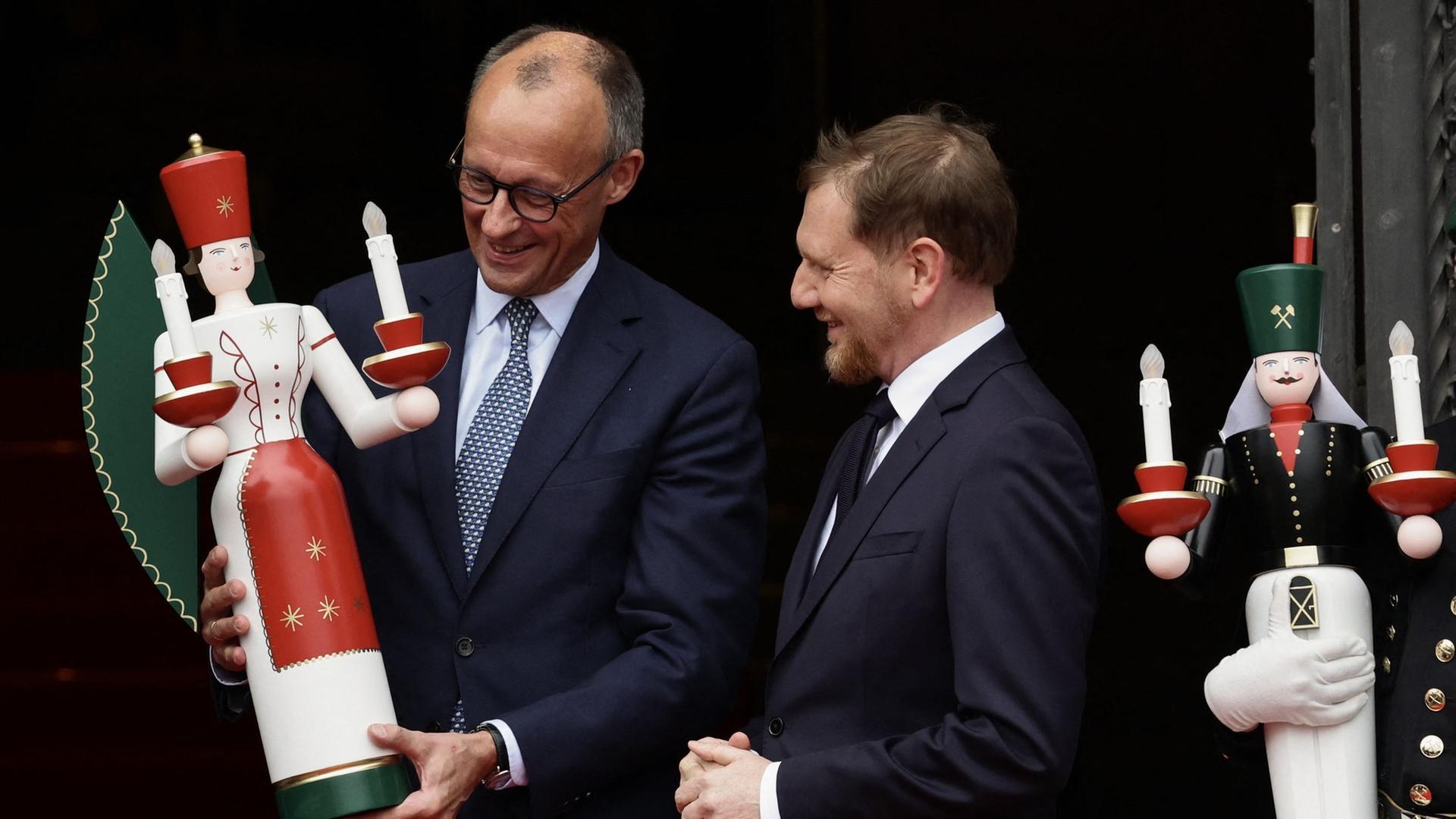 Merz: Antrittsbesuch in Sachsen