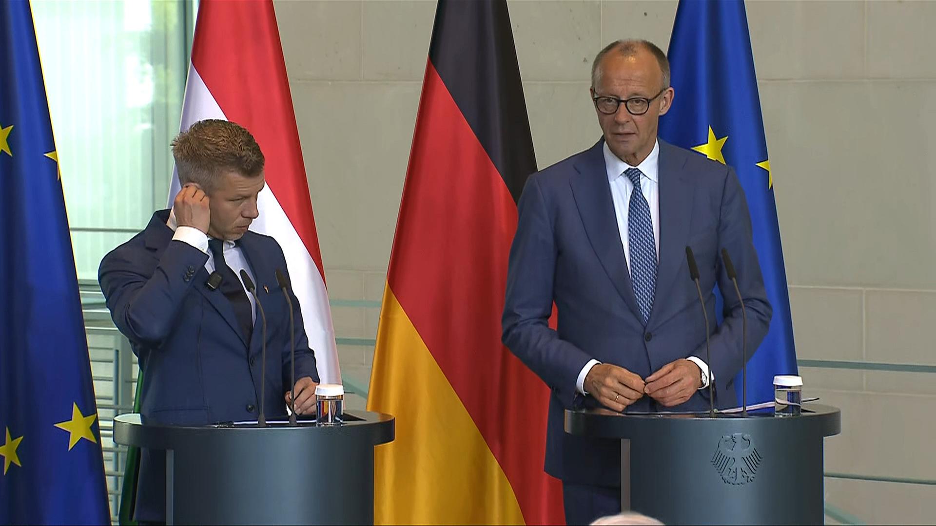 Merz: "Demokratie und Rechtsstaatlichkeit in Ungarn sind wieder stark"