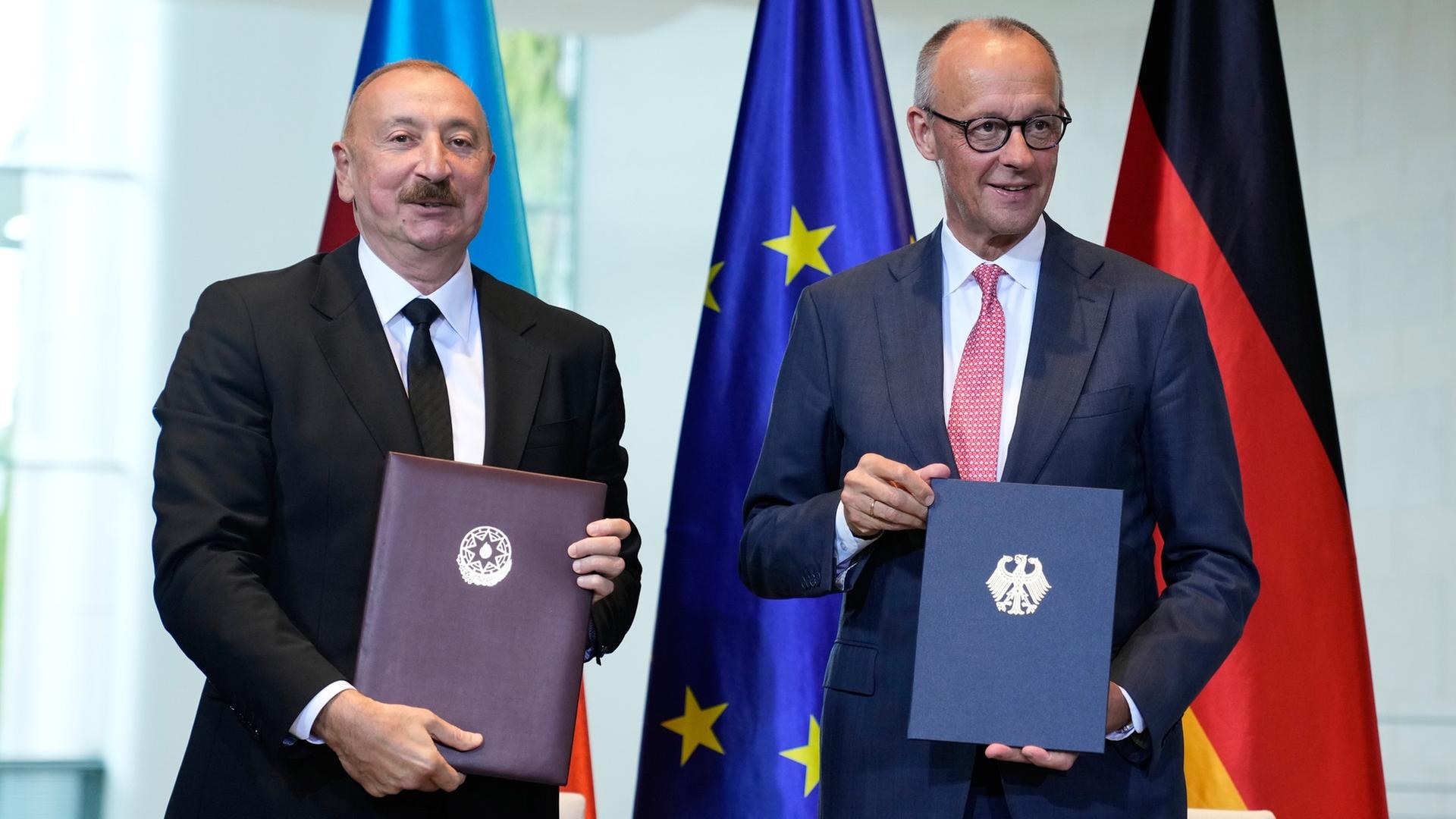 Merz empfängt aserbaidschanischen Präsident