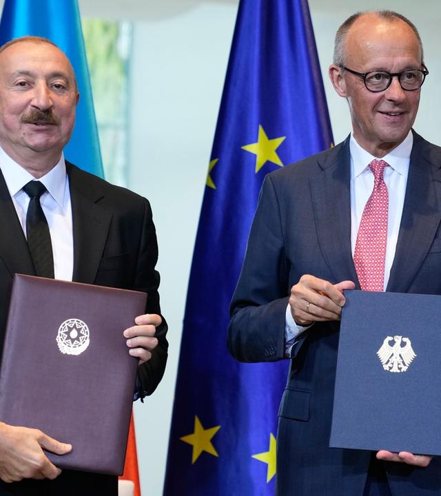 Merz empfängt aserbaidschanischen Präsident