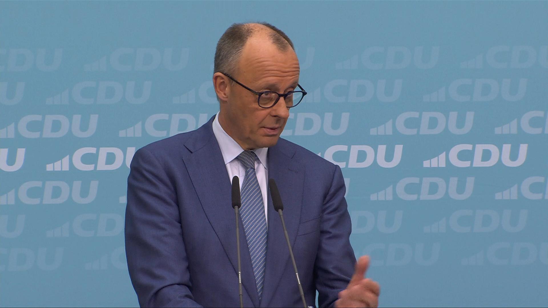 Merz: Für die CDU "ein großer Erfolg"