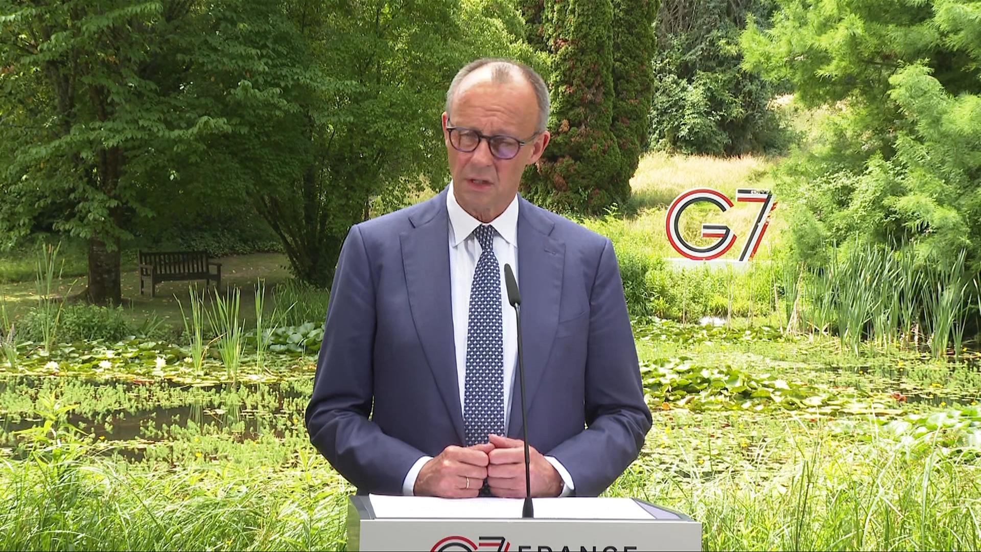 Merz: Gemeinsame G7-Erklärung zu Iran und Ukraine