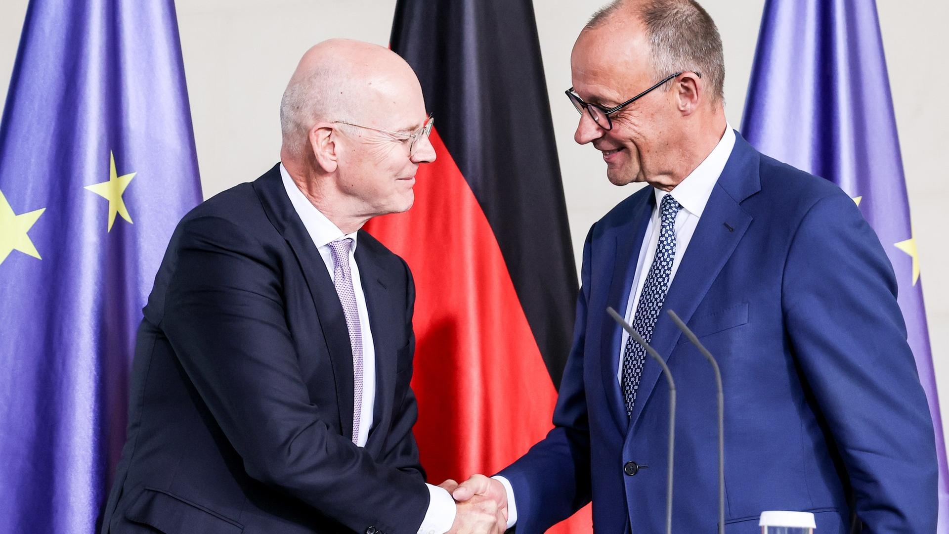 Merz stellt Investitionsbeauftragten Blessing vor