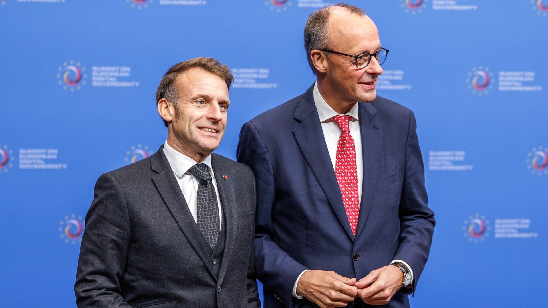 Merz und Macron auf dem Digitalgipfel: Gemeinsame Pressekonferenz