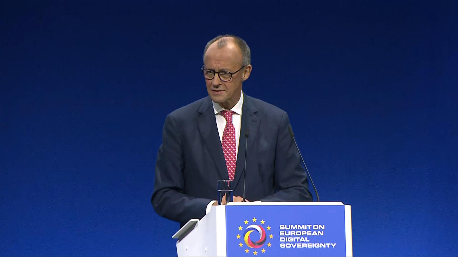 Merz und Macron: Starke Rolle der EU in digitaler Welt