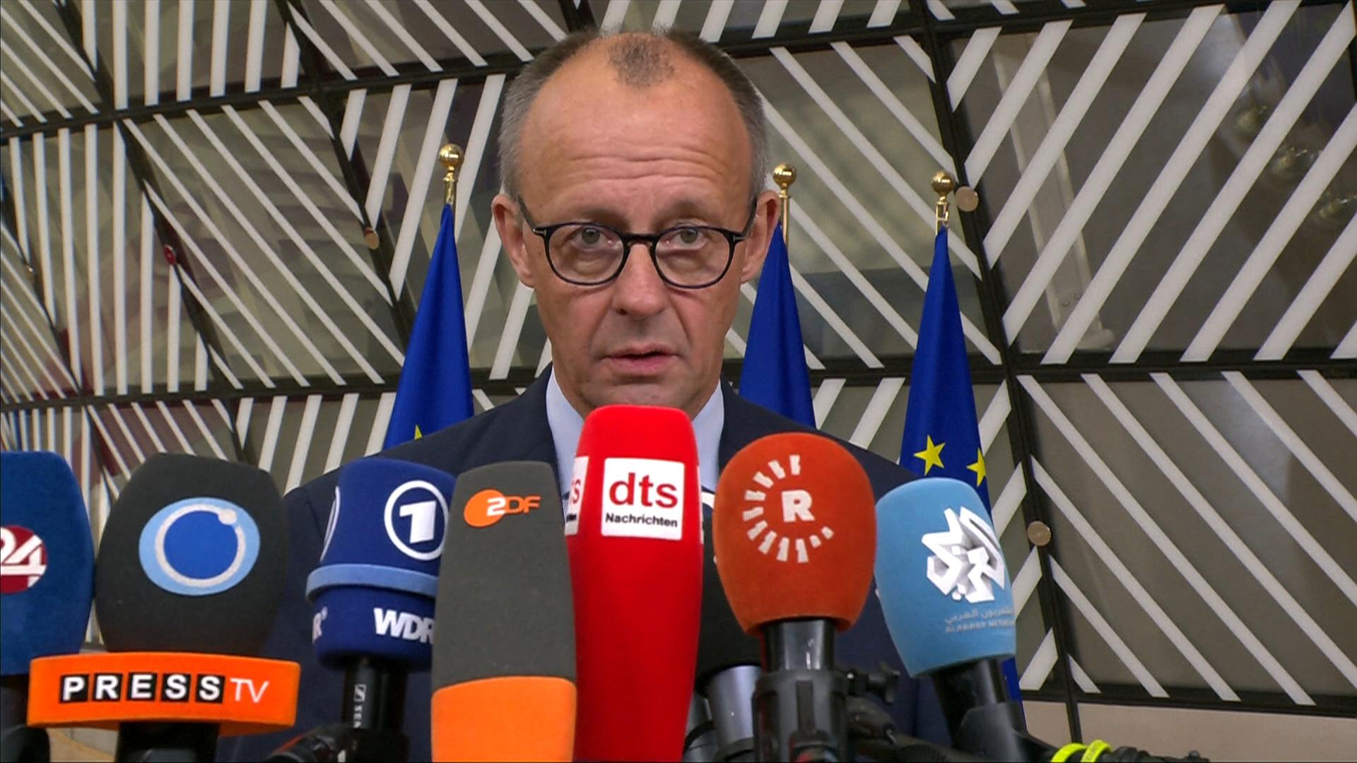 Merz: Wettbewerbsfähigkeit Europas schnell ausbauen