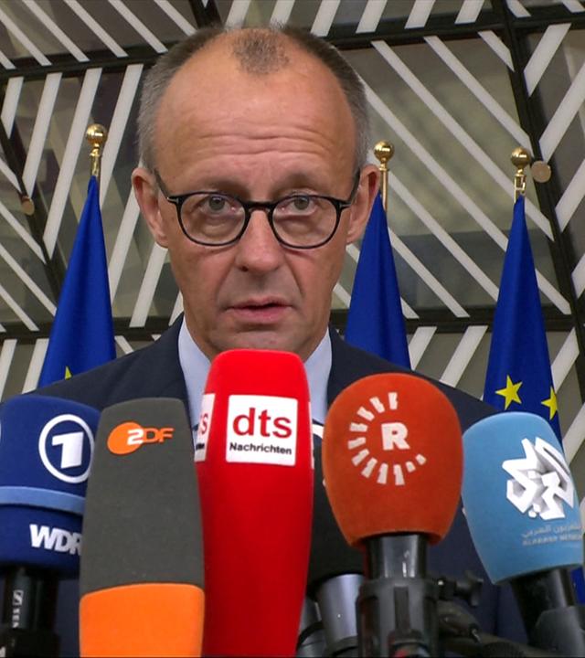 Merz: Wettbewerbsfähigkeit Europas schnell ausbauen