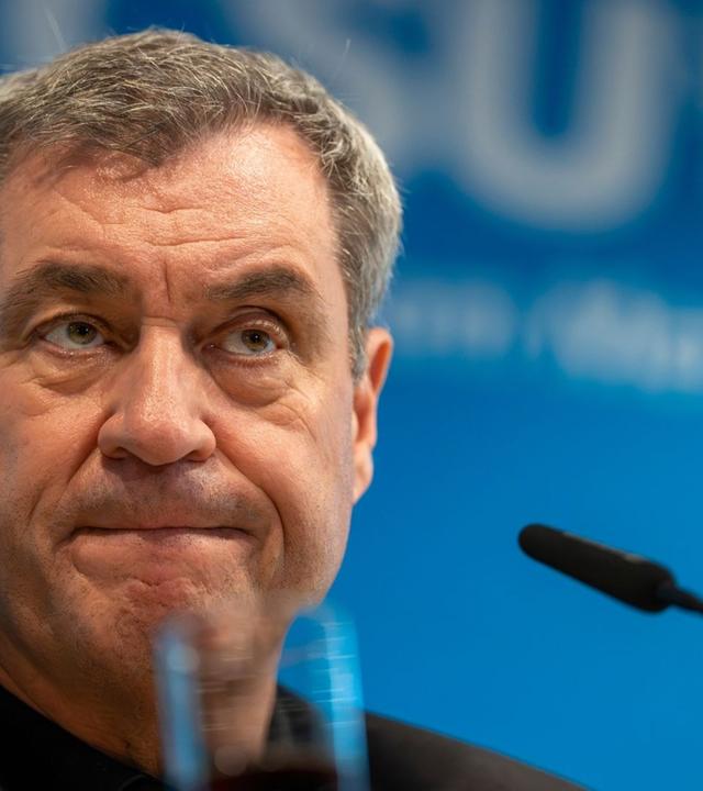 Nach CSU-Vorstandssitzung: Pressekonferenz von Markus Söder