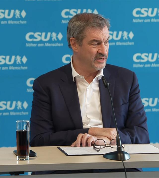 Nach den Kommunalwahlen in Bayern: Pressekonferenz der CSU