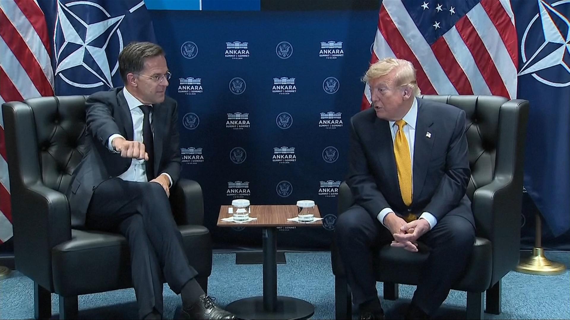 NATO-Gipfel: Donald Trump trifft Mark Rutte