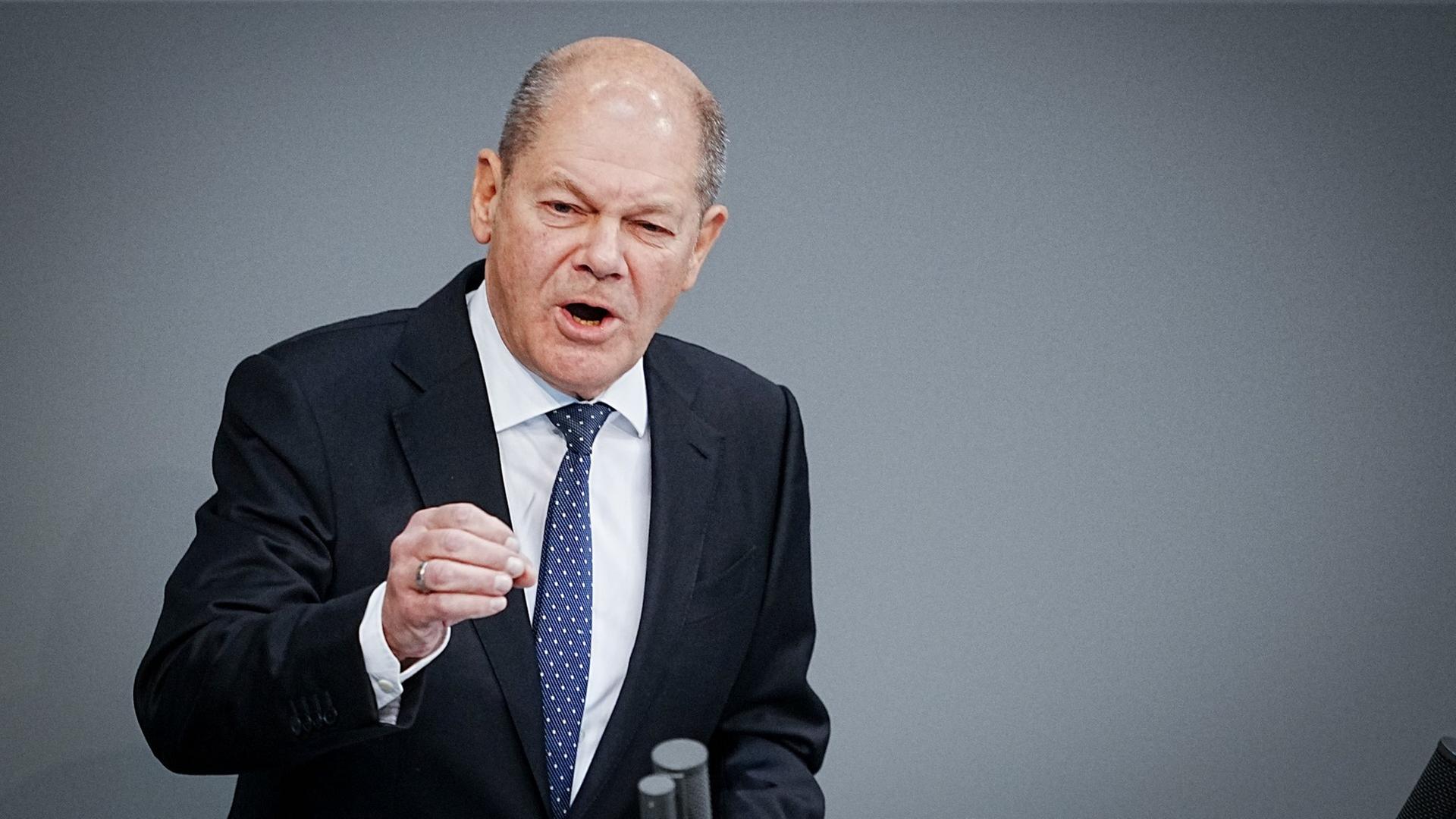 Olaf Scholz in der Generaldebatte