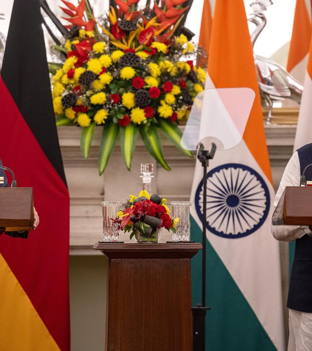 Olaf Scholz trifft Narendra Modi