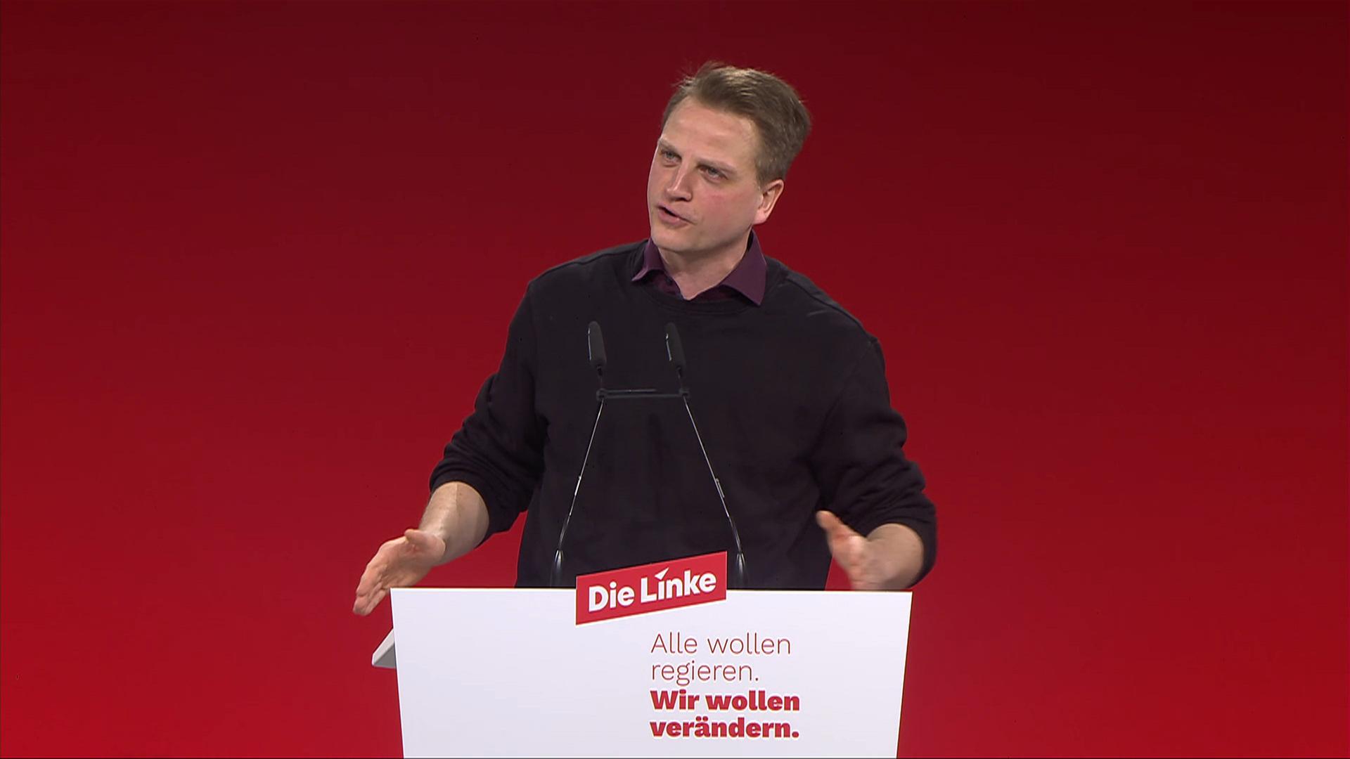 Parteitag die Linke: Rede von Maximilian Schirmer