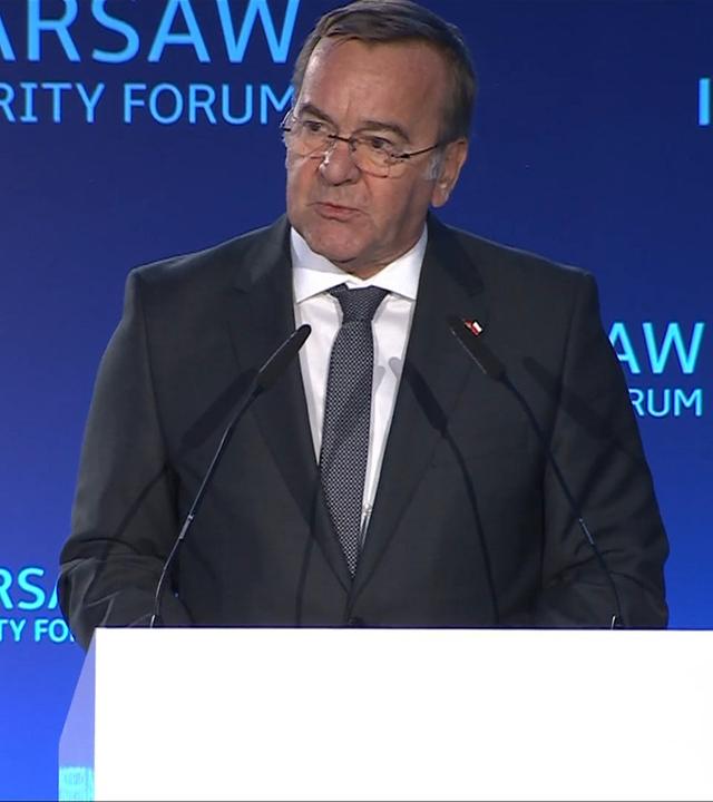 Pistorius auf Warschauer Sicherheitsforum