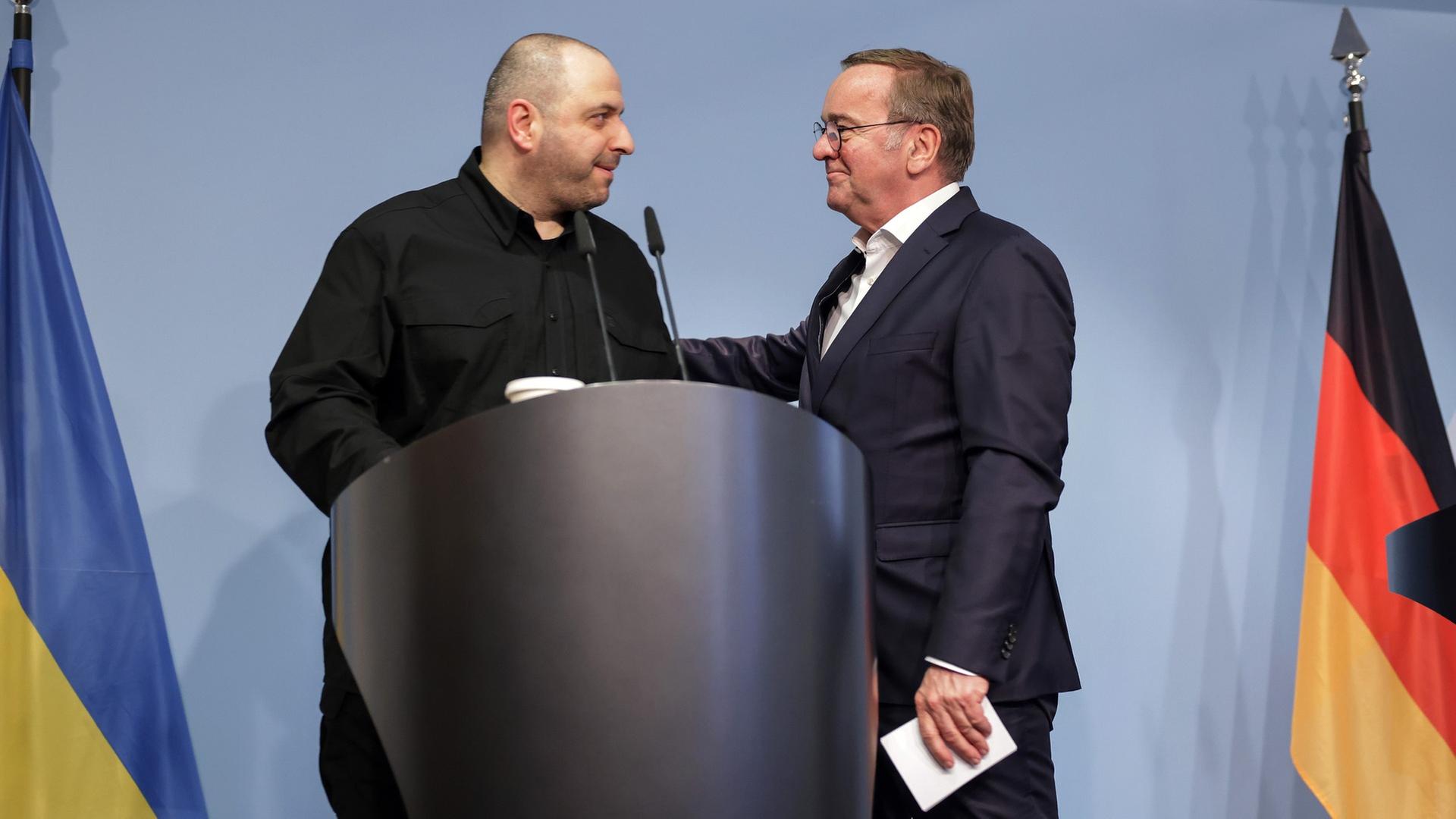 Pistorius empfängt ukrainischen Amtskollegen